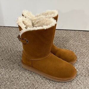 Koolaburra Tan Suede Winter Boots